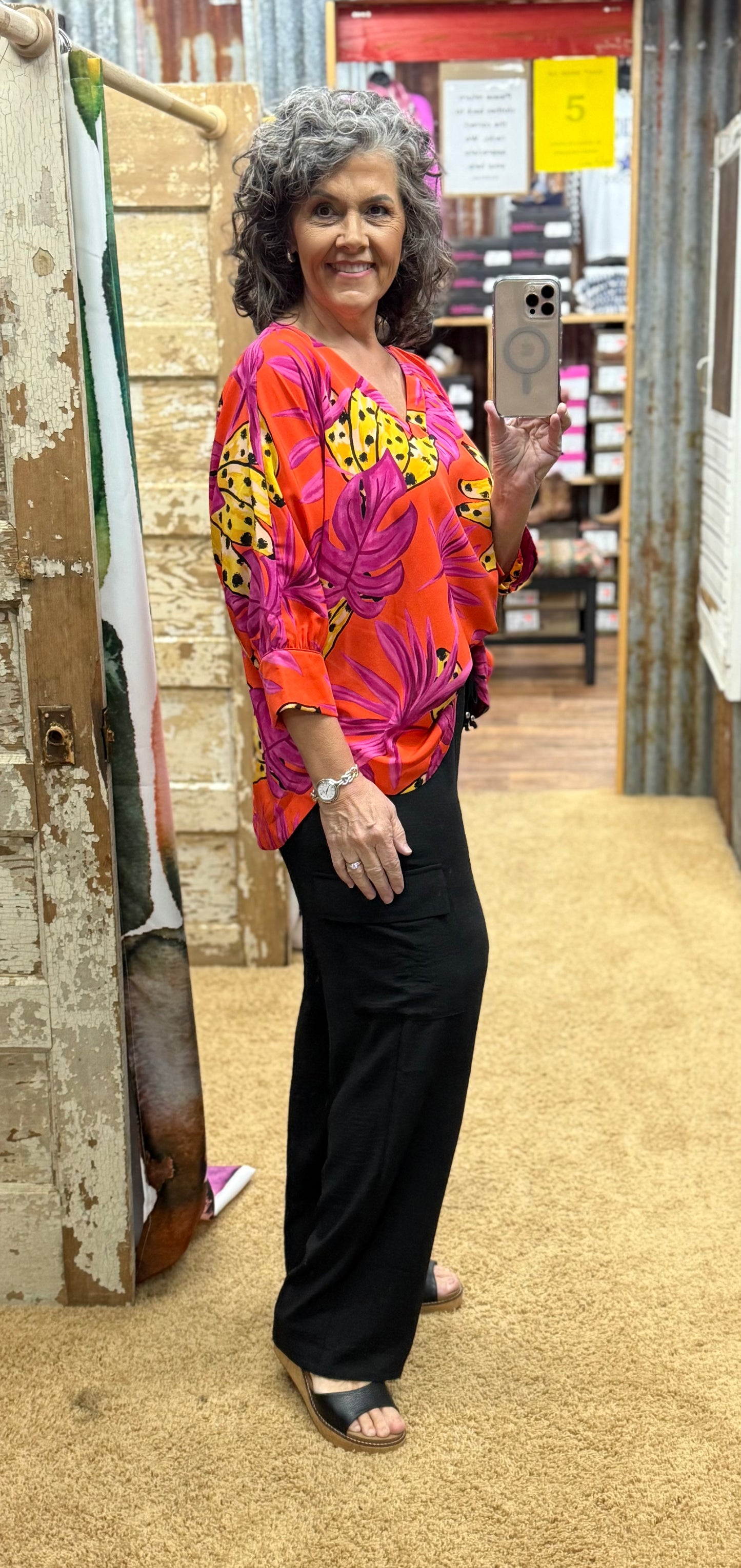 Black Casual Pull On Pants