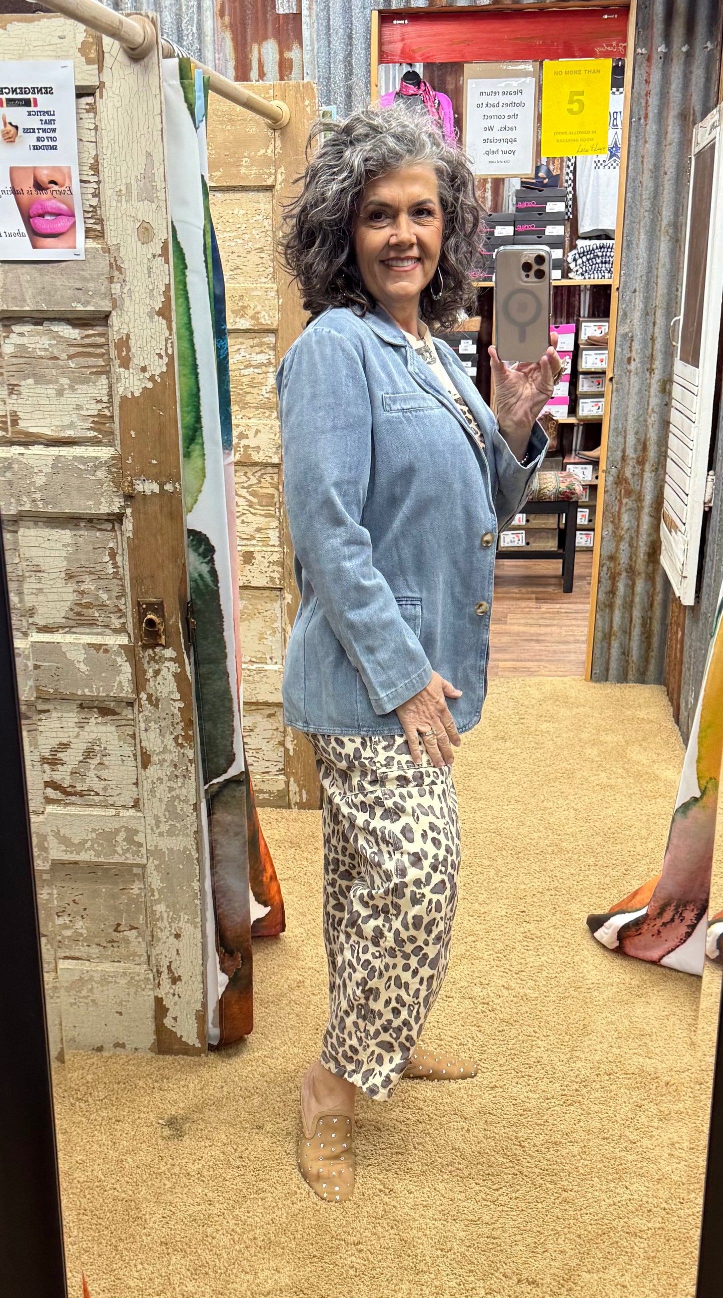 Light Wash Denim Blazer