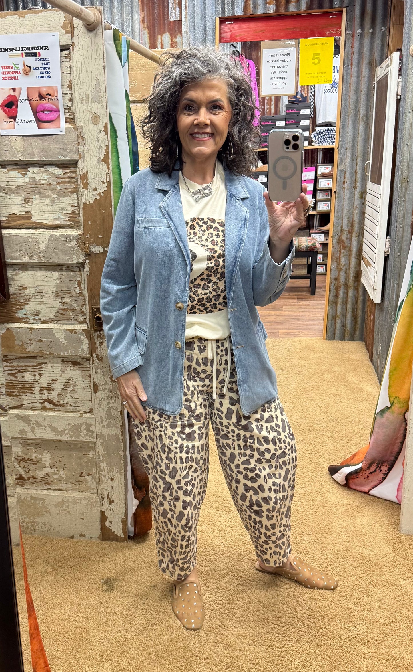 Light Wash Denim Blazer