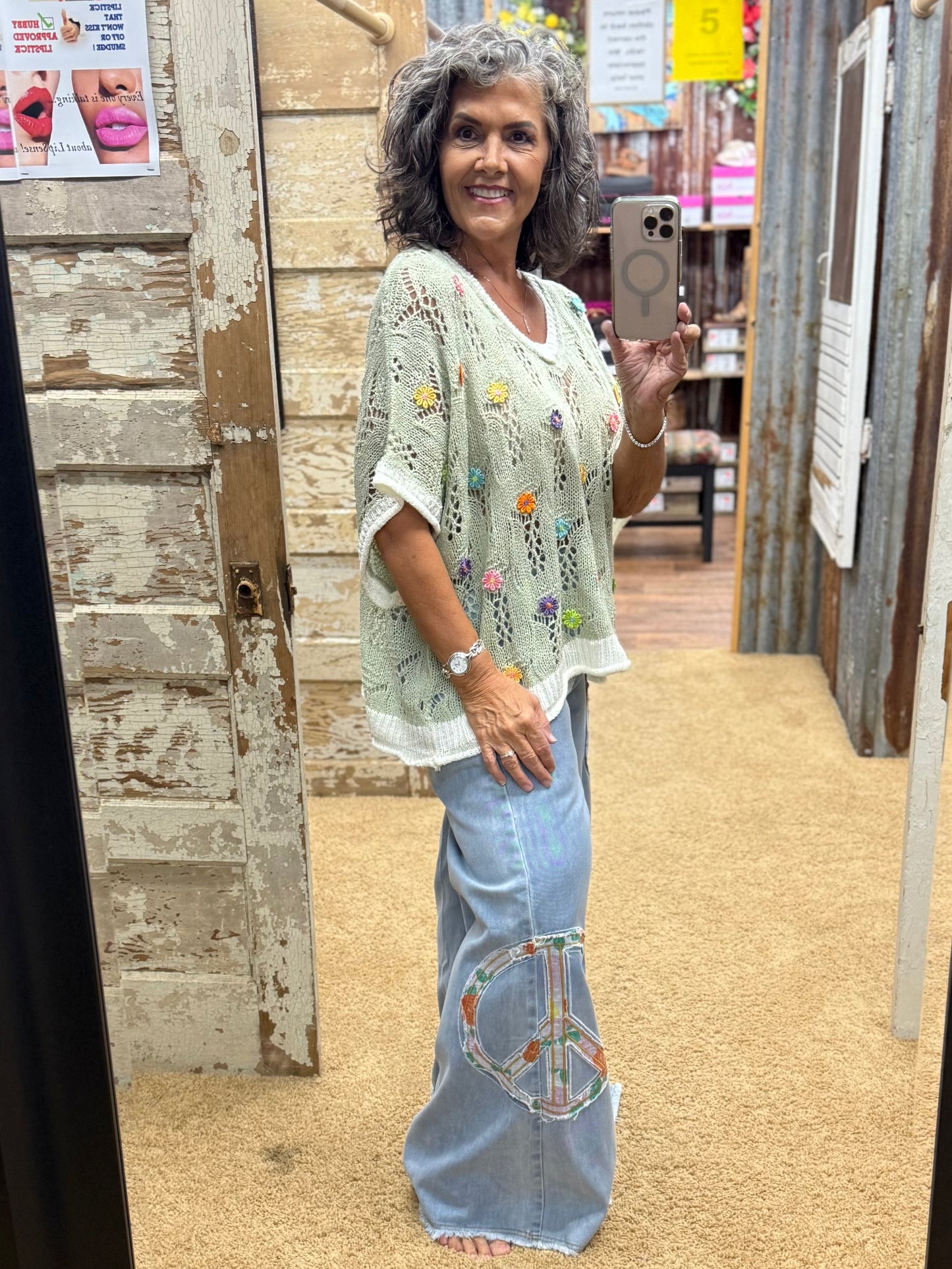 Peace Wide Leg Pants by POL