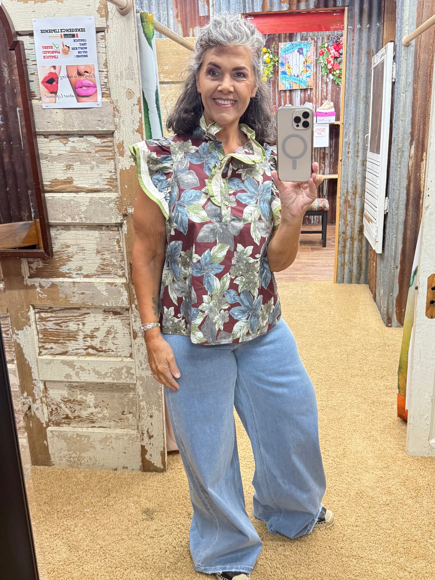 Wine Blouse by Entro
