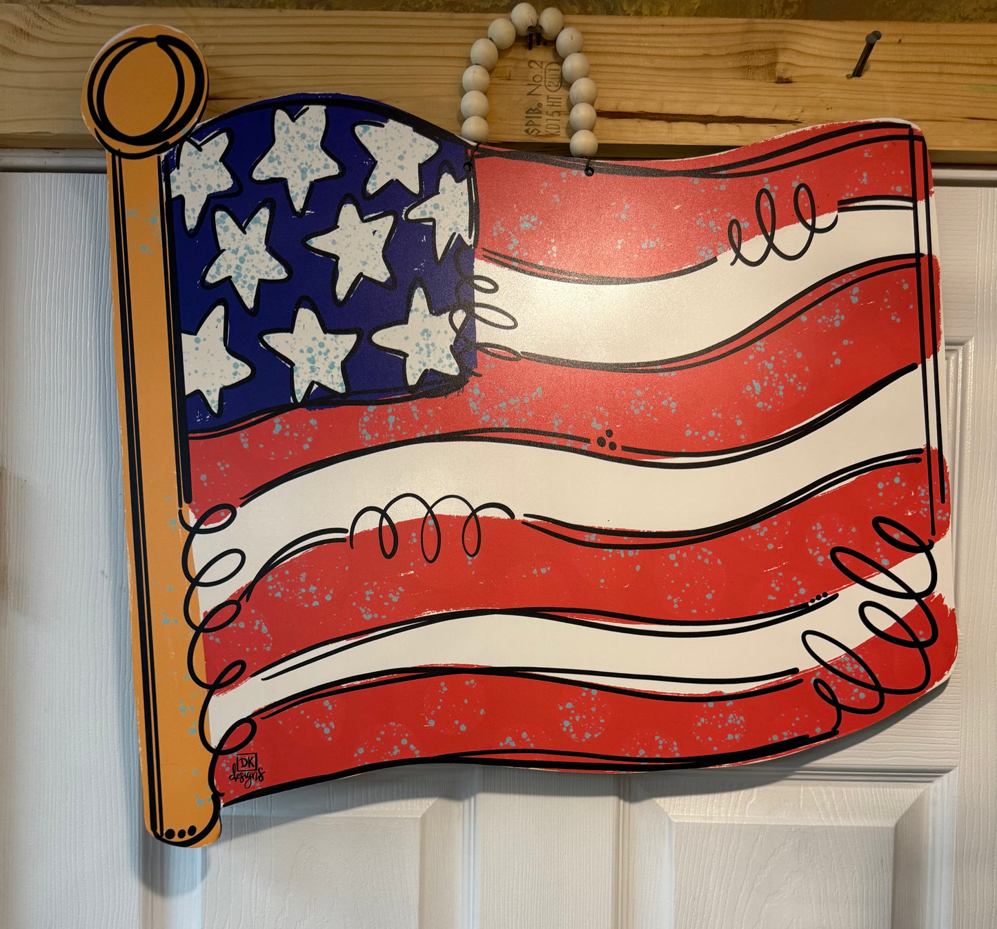 Large American Flag Hanger