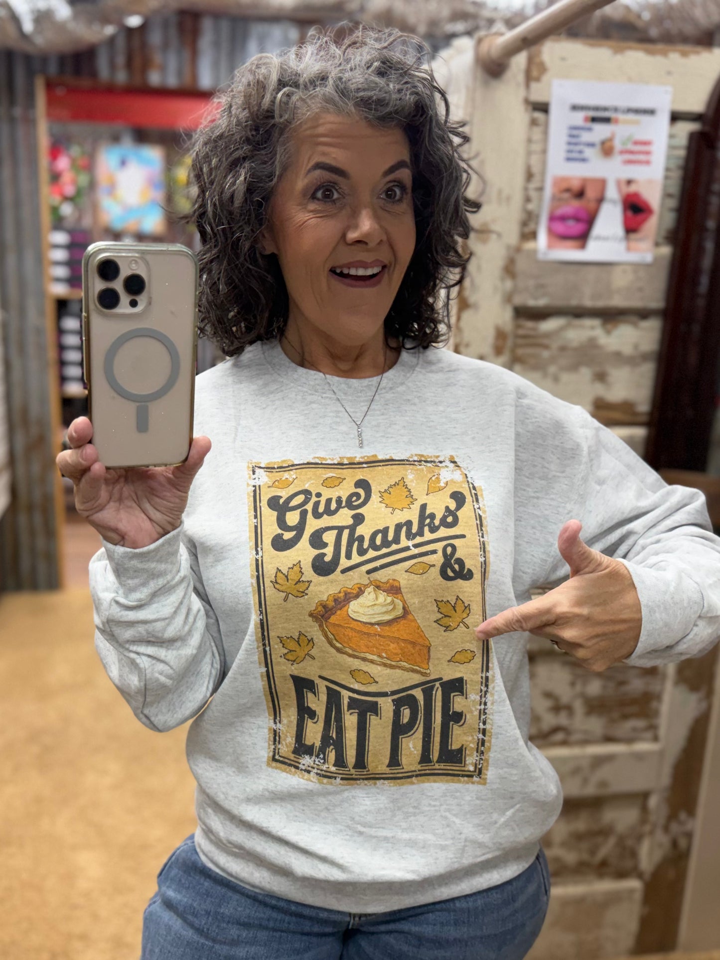 🥧🧡Give Thanks Eat Pie Sweatshirt