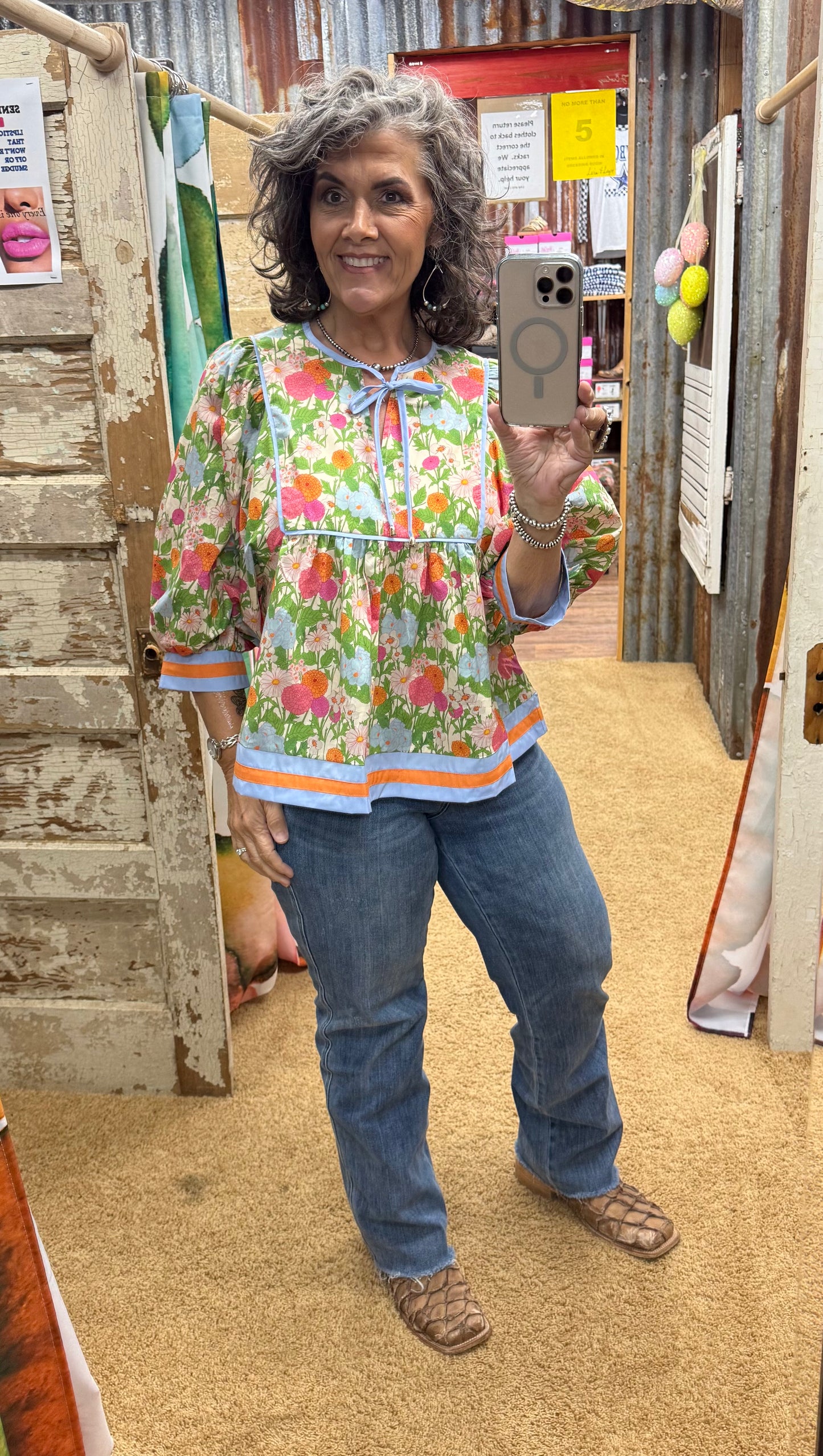 Picking Marigolds Blouse