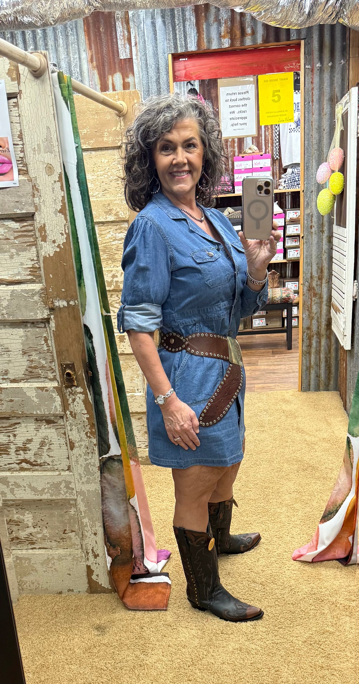 Denim Shirt Dress