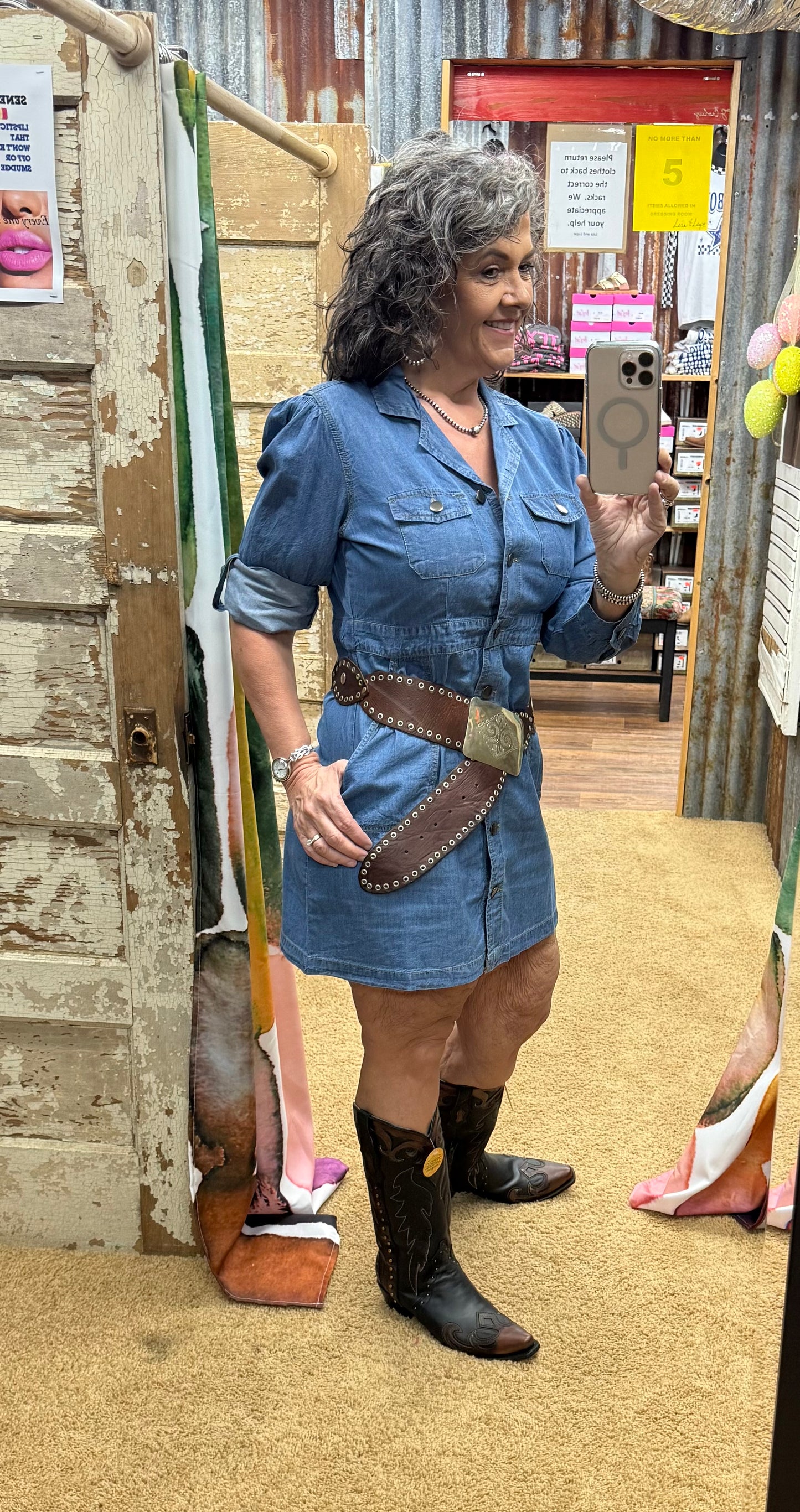 Denim Shirt Dress