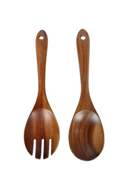 NATURAL ACACIA WOOD COOKING UTENSIL SET