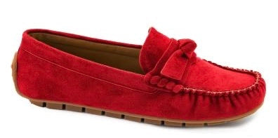 Driving Miss Daisy Red Faux Suede by Corkys