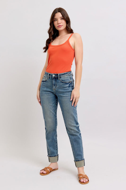 SALE* Judy Blue Mid Rise Vintage Wash Boyfriend Jeans 88946