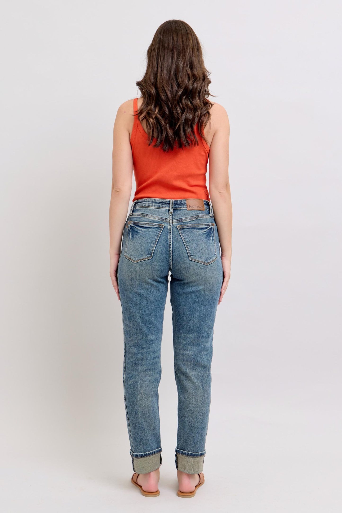 Judy Blue Mid Rise Vintage Wash Boyfriend Jeans 88946