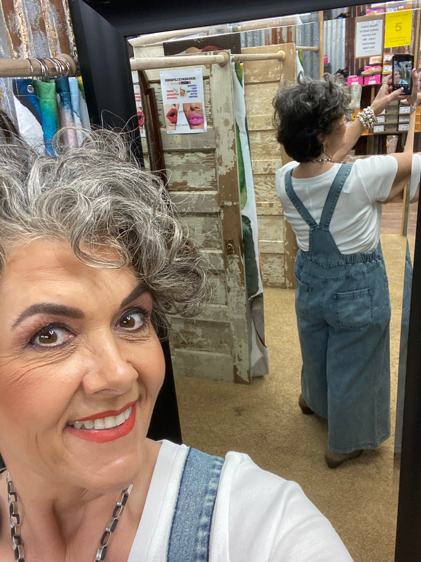 Grunge Denim Non-Distressed Overalls