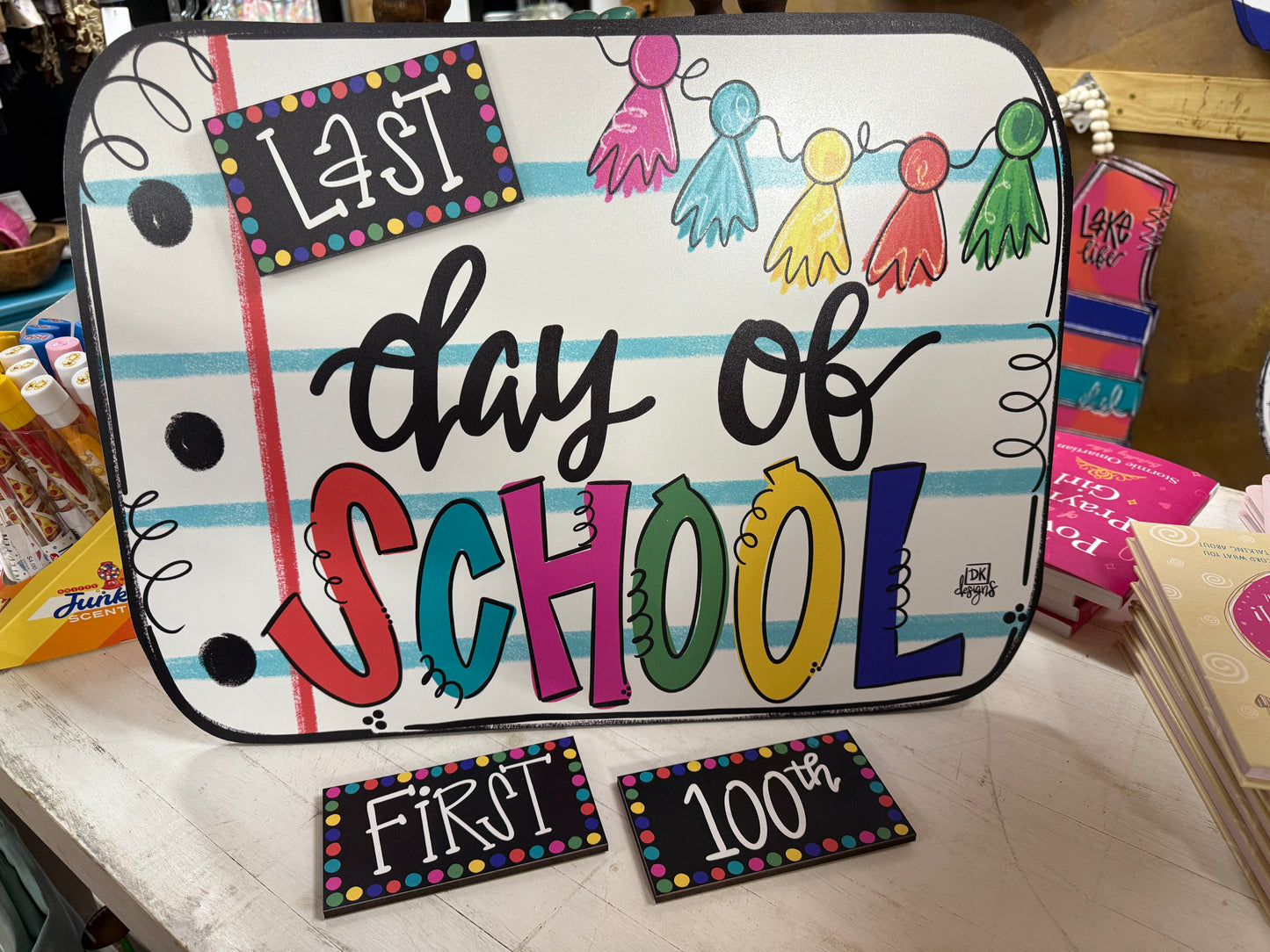 First Day Of School Sign 4 piece set