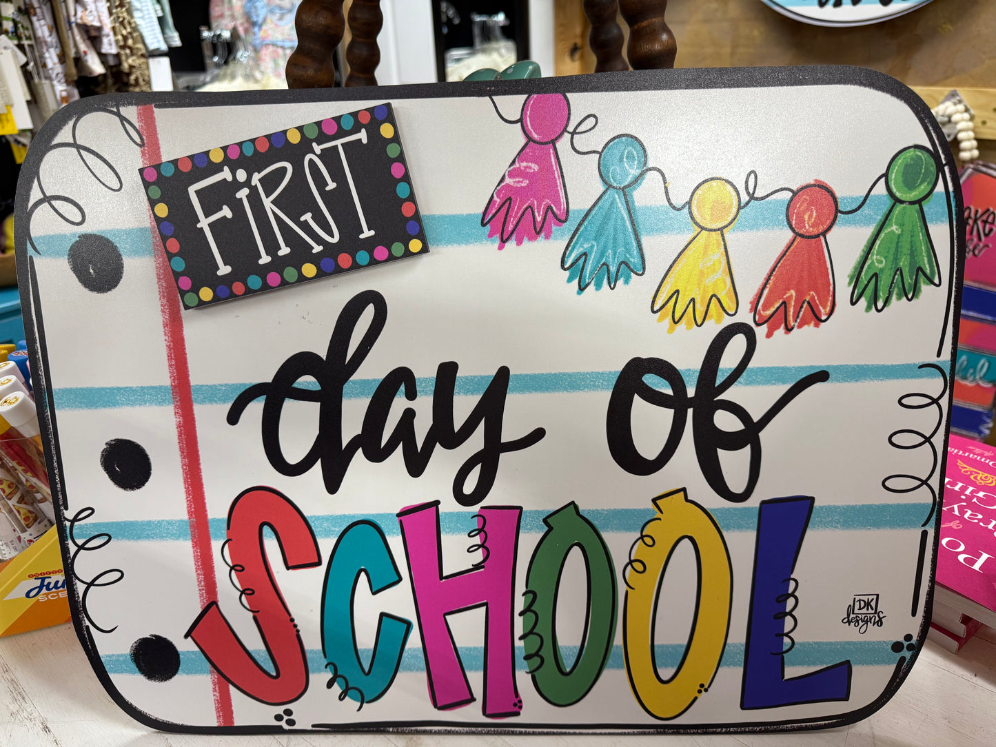 First Day Of School Sign 4 piece set
