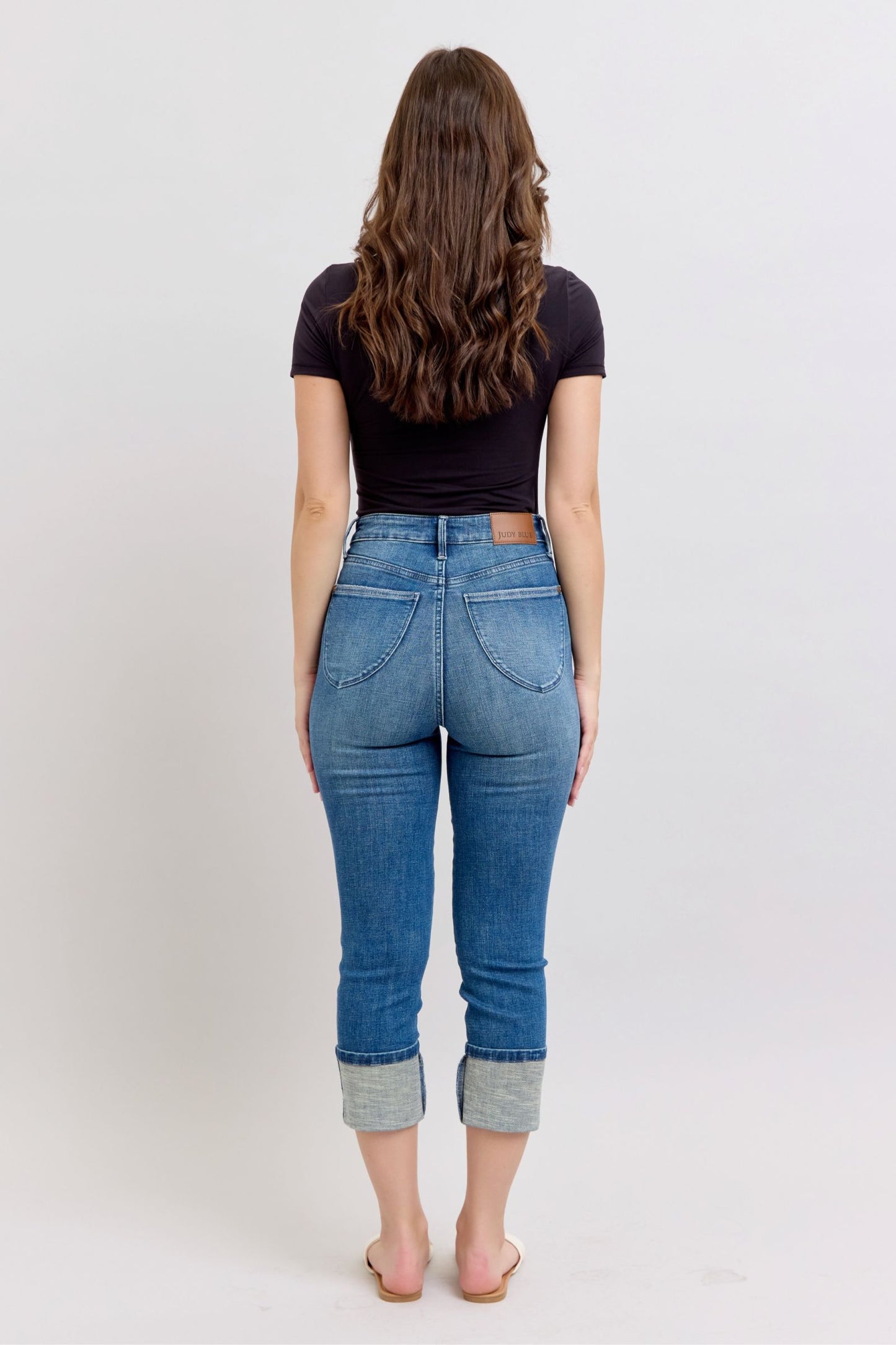 Judy Blue High Waist Tummy Control Capri 78114