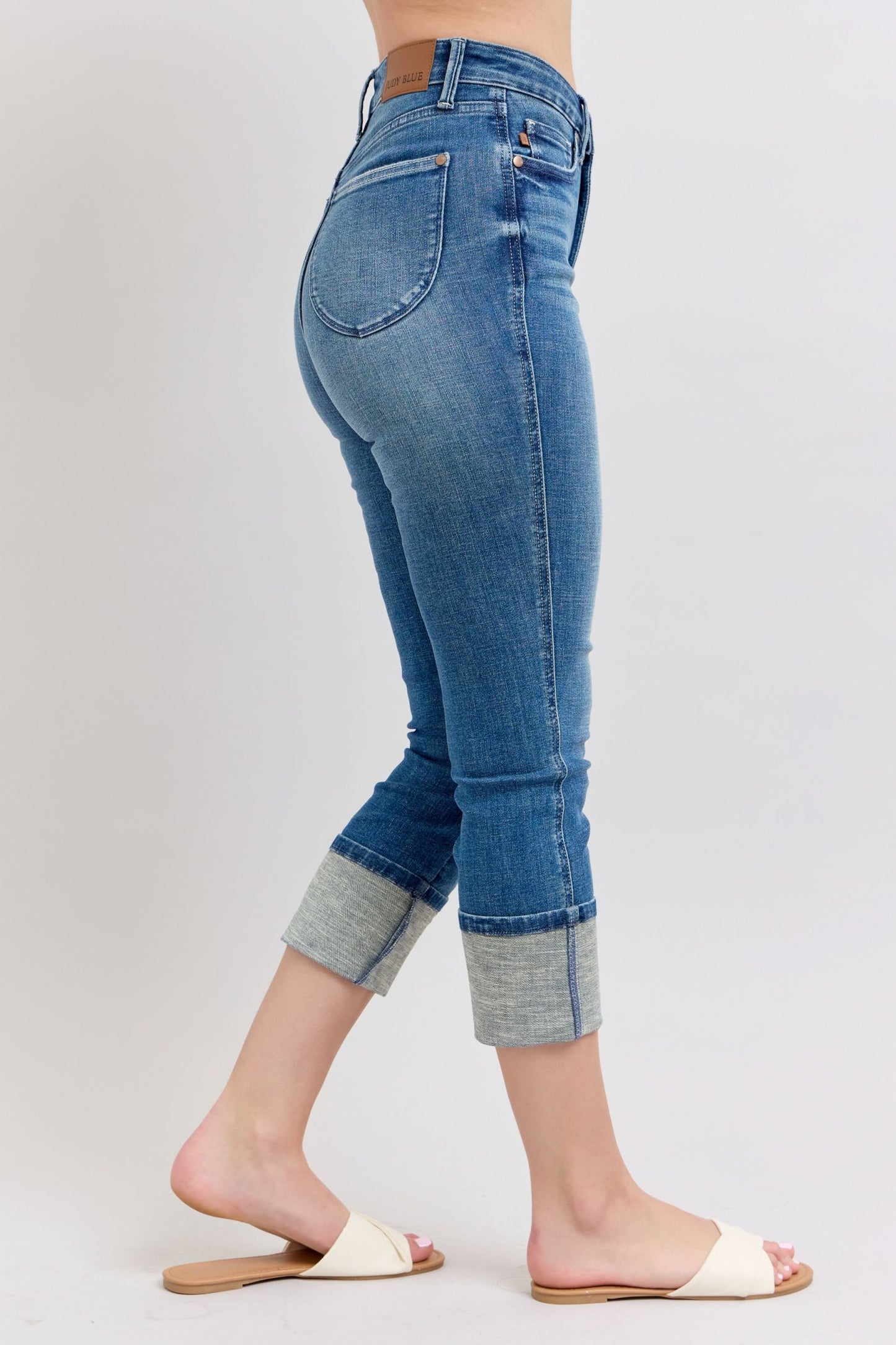 Judy Blue High Waist Tummy Control Capri 78114