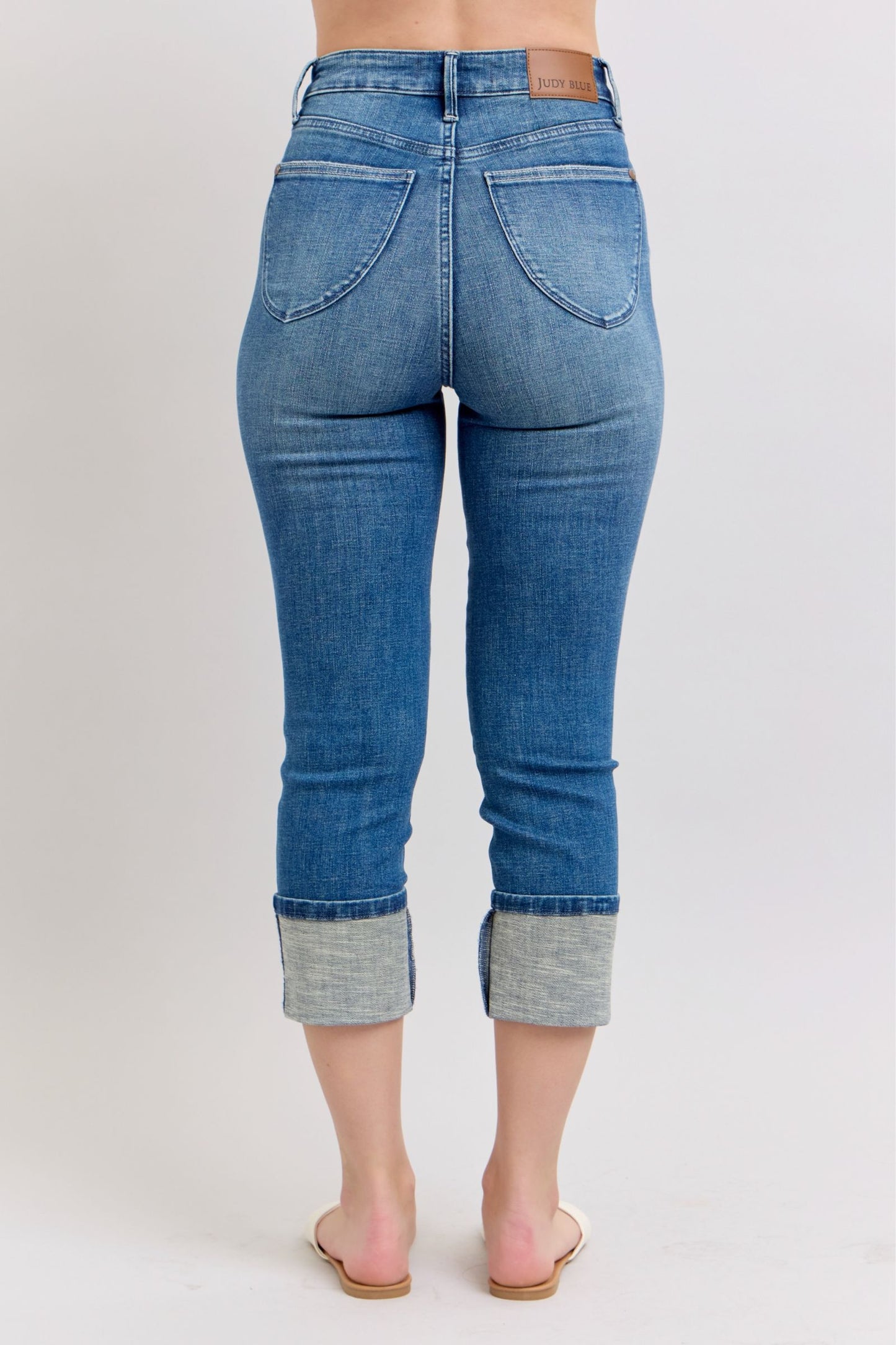 Judy Blue High Waist Tummy Control Capri 78114