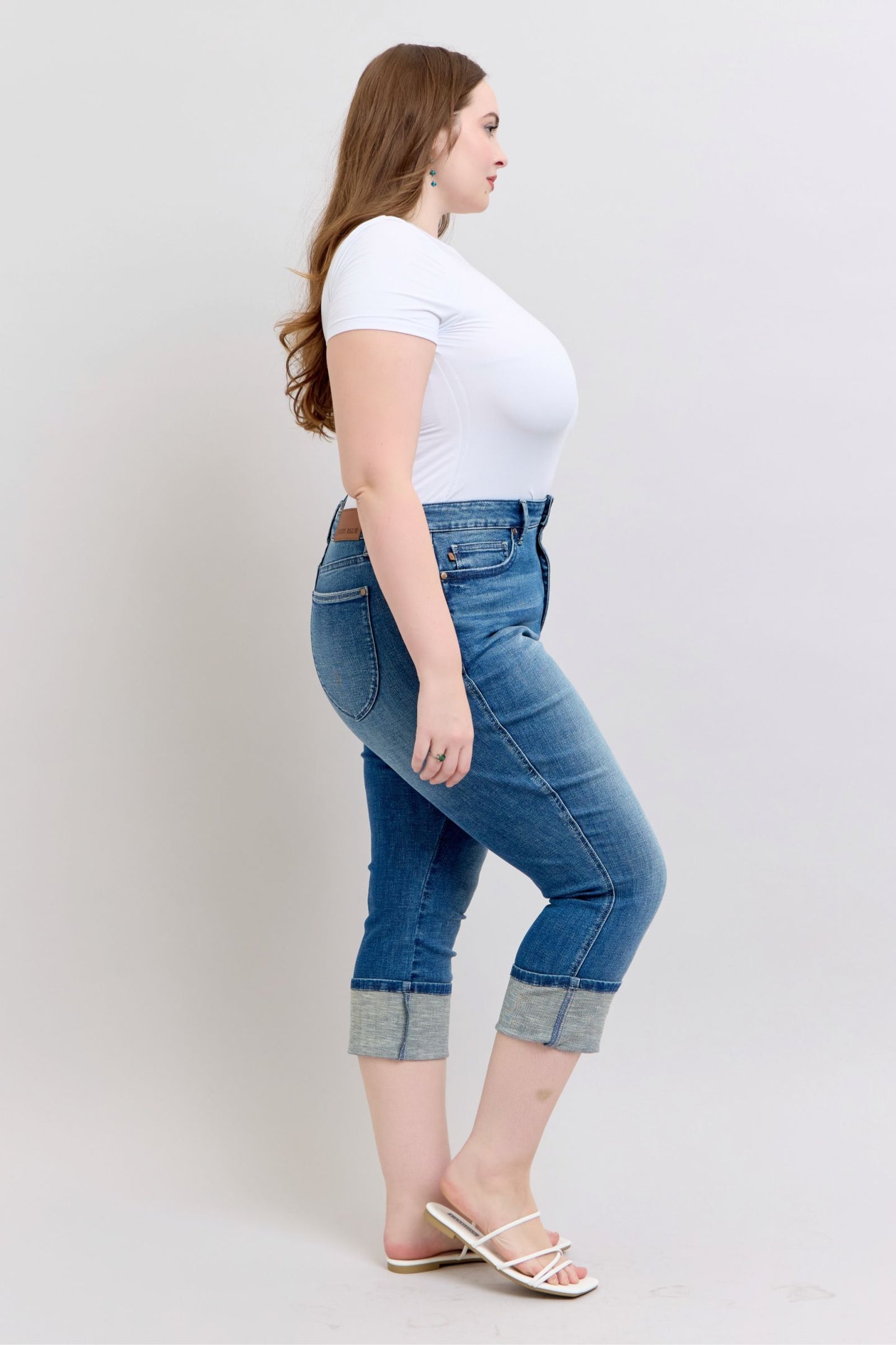 Judy Blue High Waist Tummy Control Capri 78114