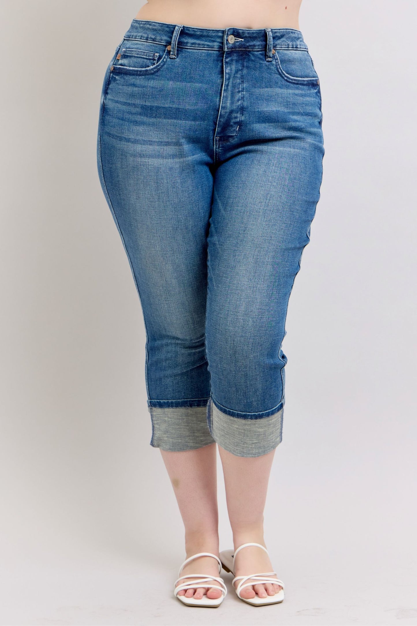 Judy Blue High Waist Tummy Control Capri 78114