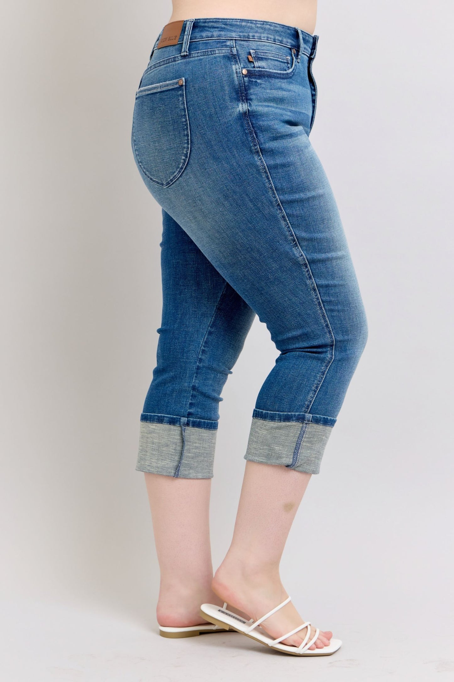 Judy Blue High Waist Tummy Control Capri 78114