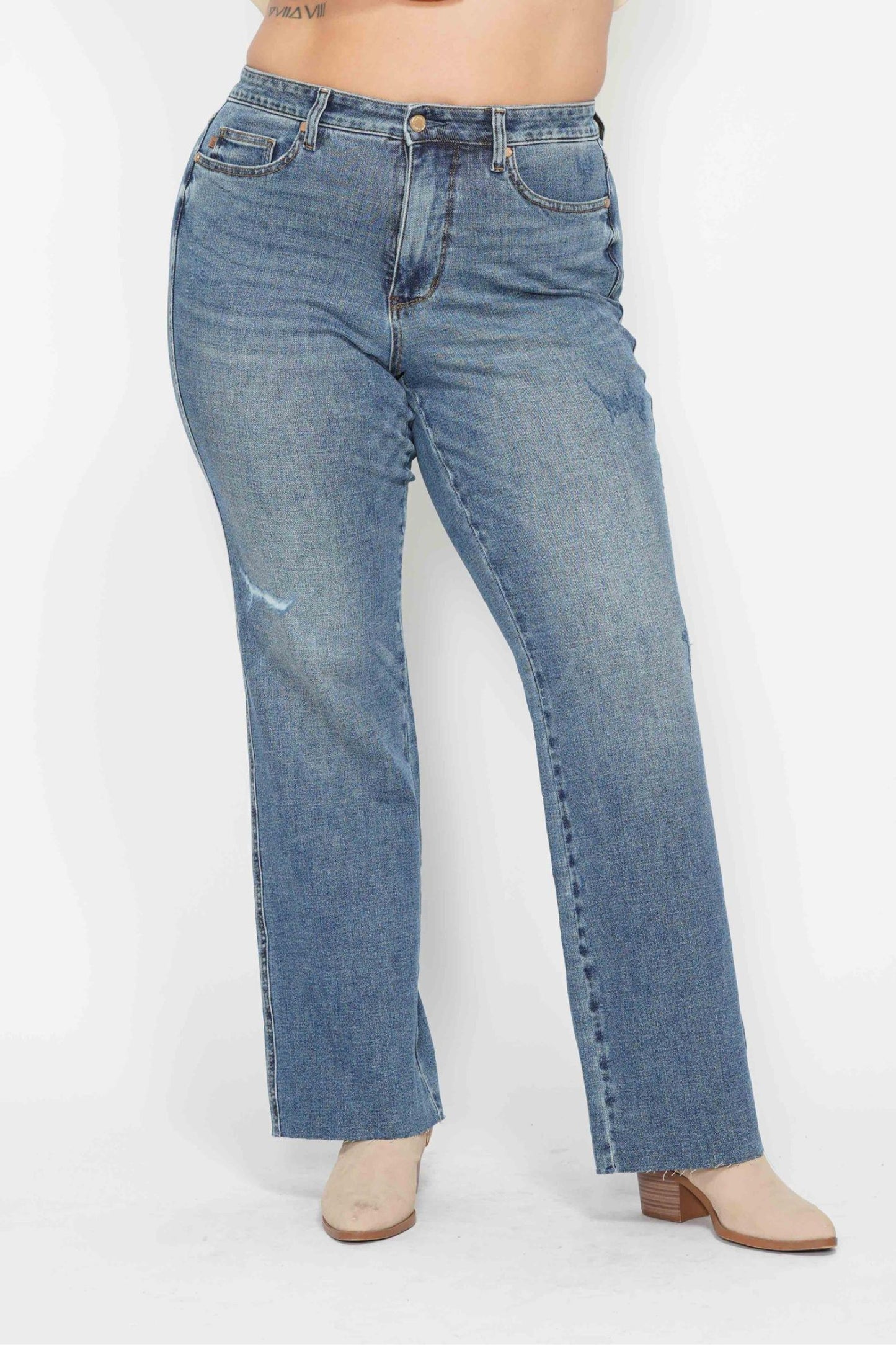 SALE* Judy Blue High Waist Tummy Control Straight Jean 88848