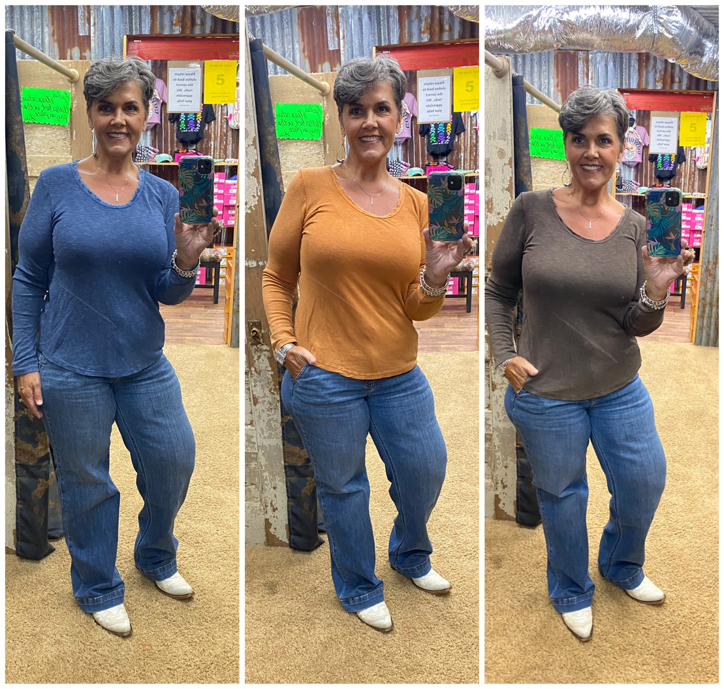 The Timeless Top available in 3 colors