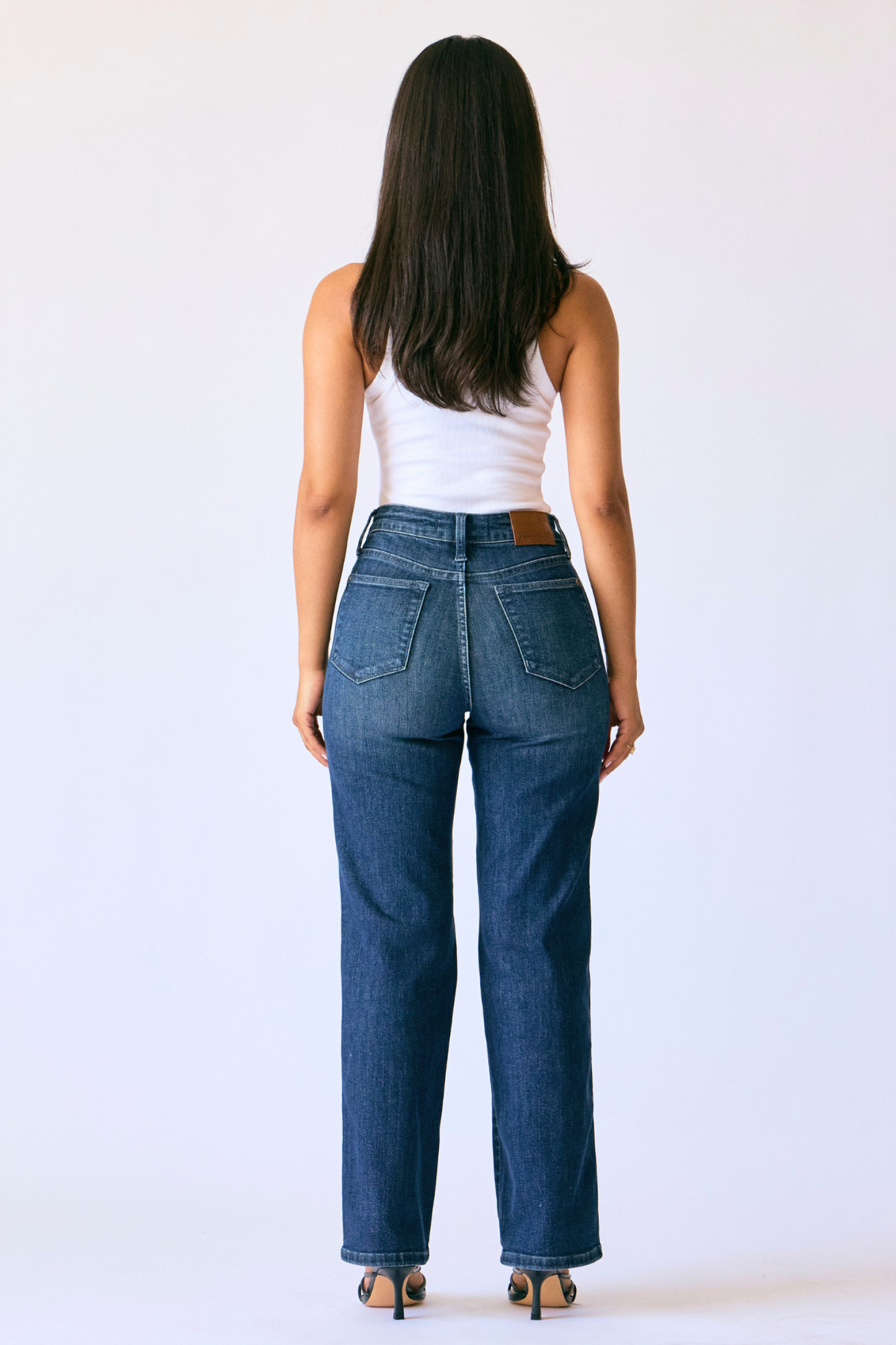 Judy Blue PETITE Mid Rise Straight Leg Tummy Control Classic Jeans 88861
