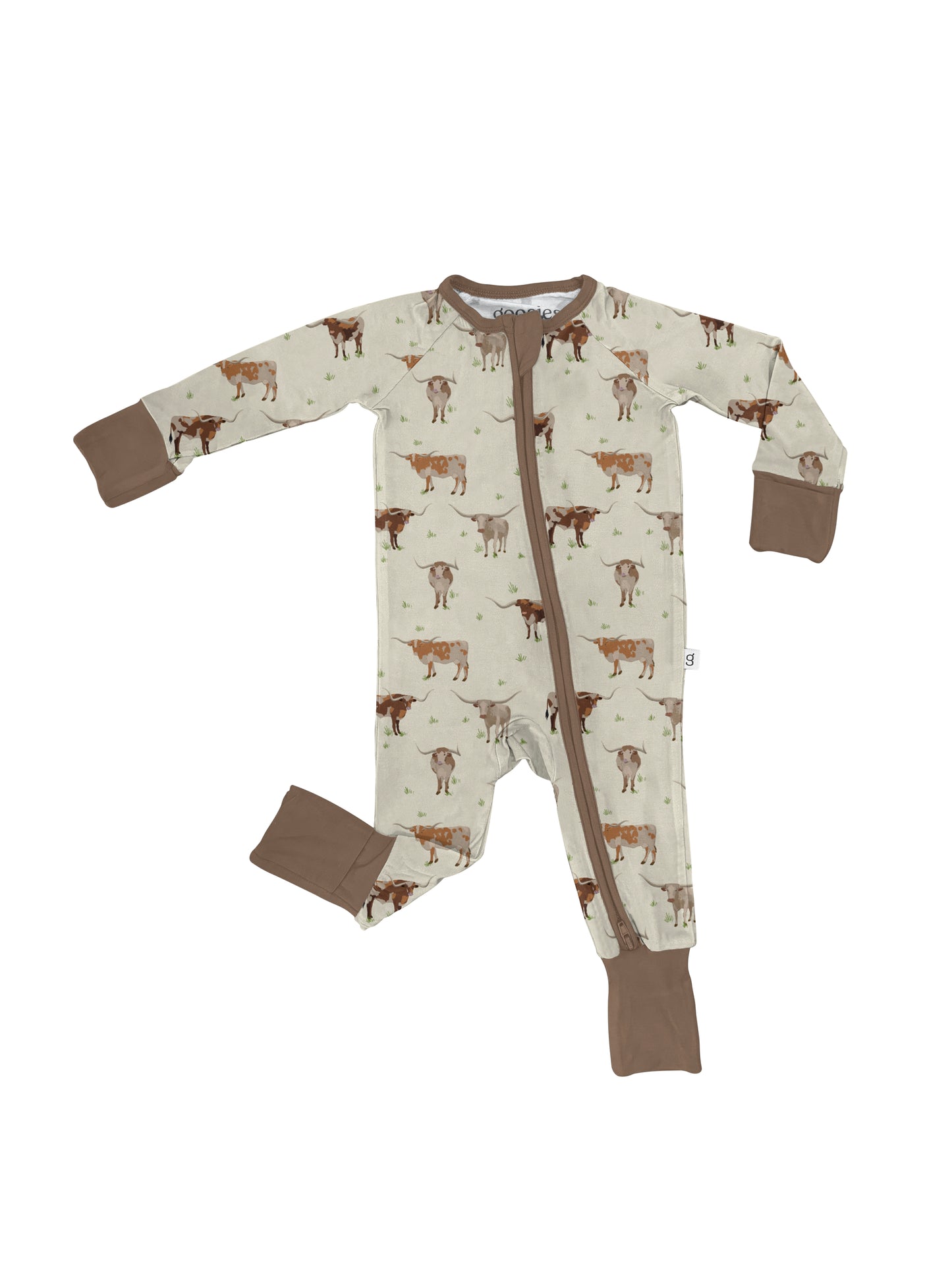 LS Zip PJ- Longhorns 0-3 mo