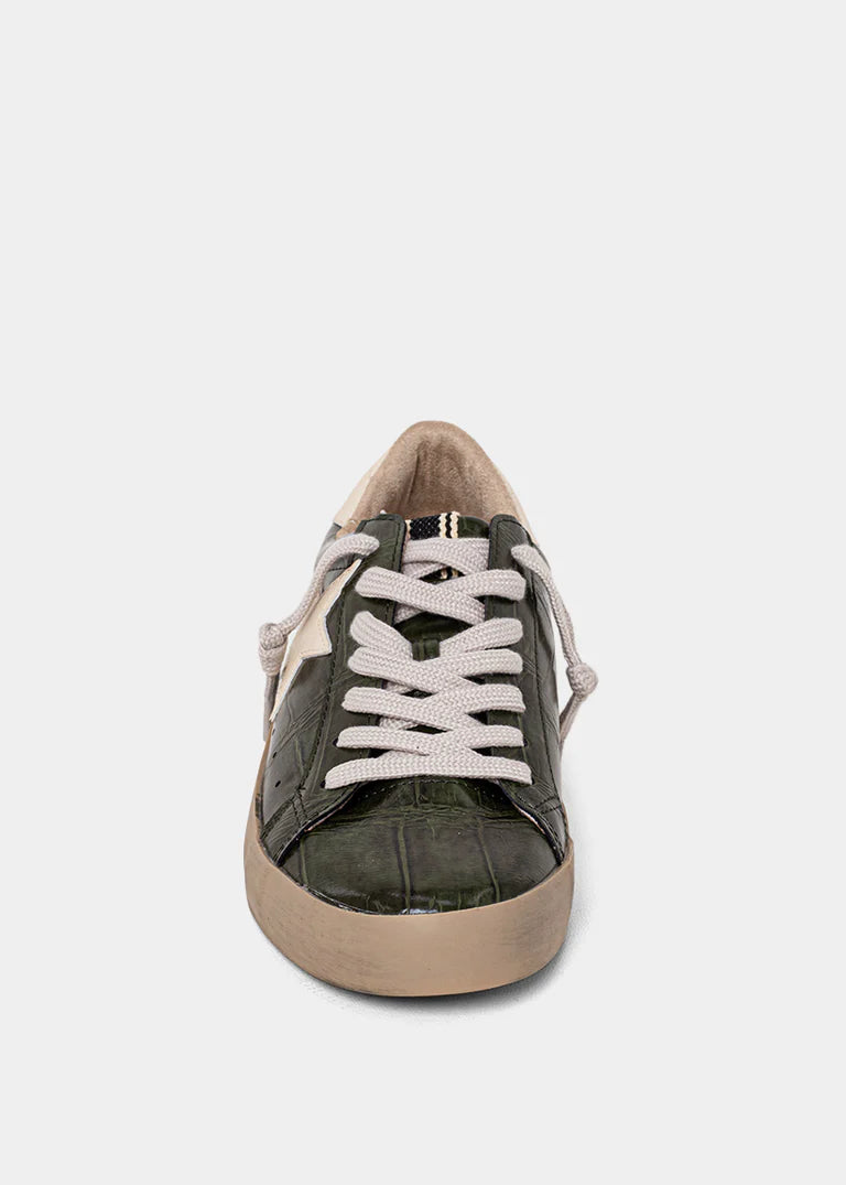 ShuShop Olive Croco PAULA Sneaker
