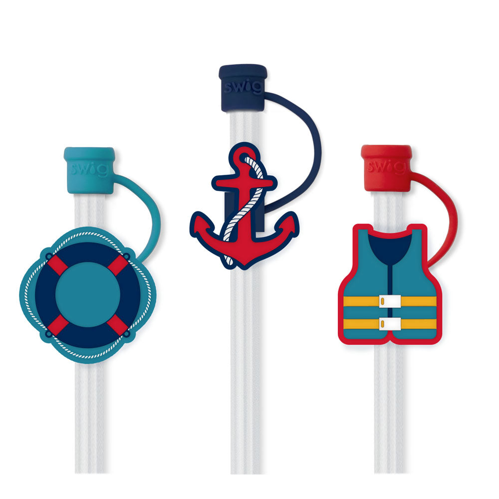 SWIG Errbody on the Boat Straw Topper Set