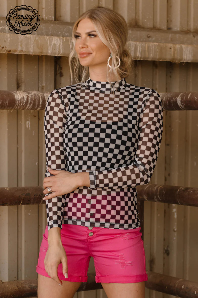 ROUND THE TRACK MESH TOP