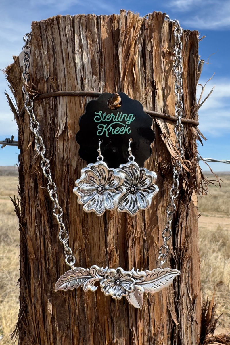 Tooled Leather Necklace