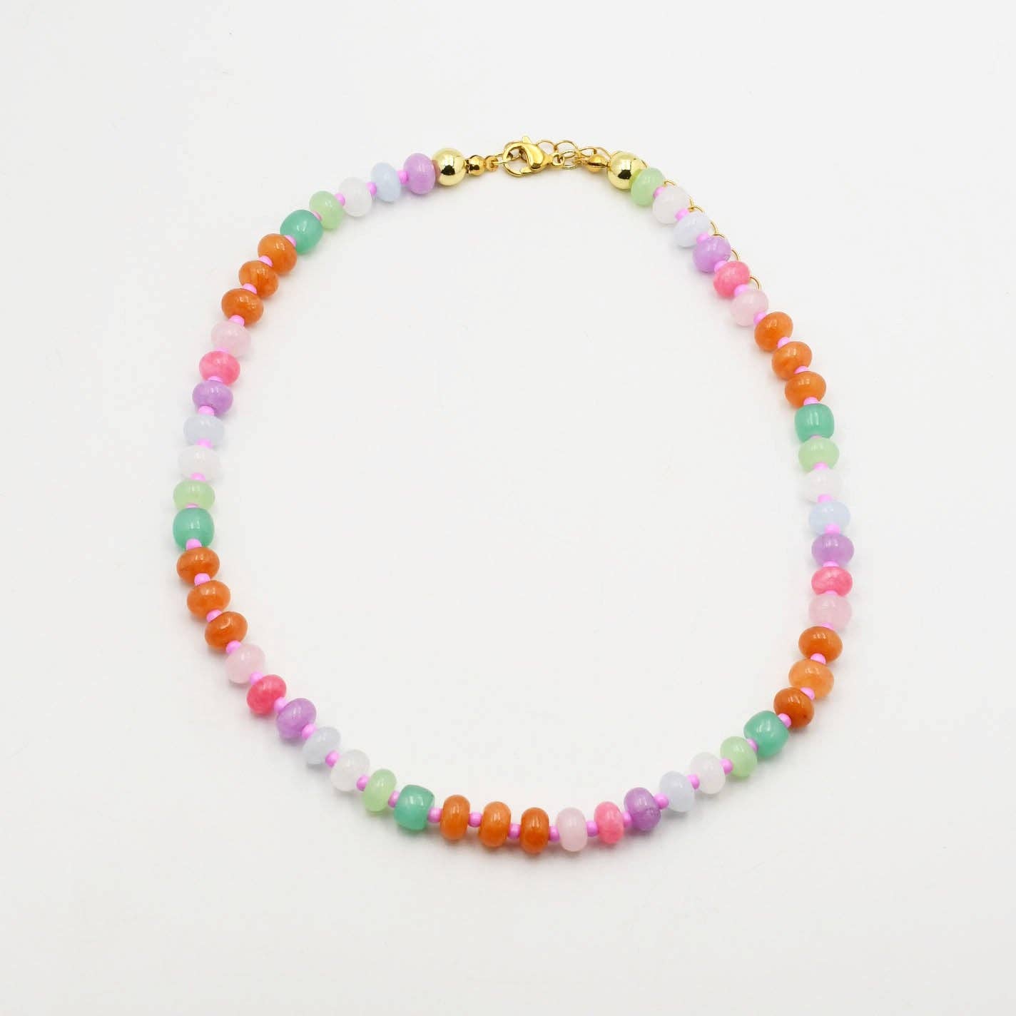 Pastel Gemstone Necklace