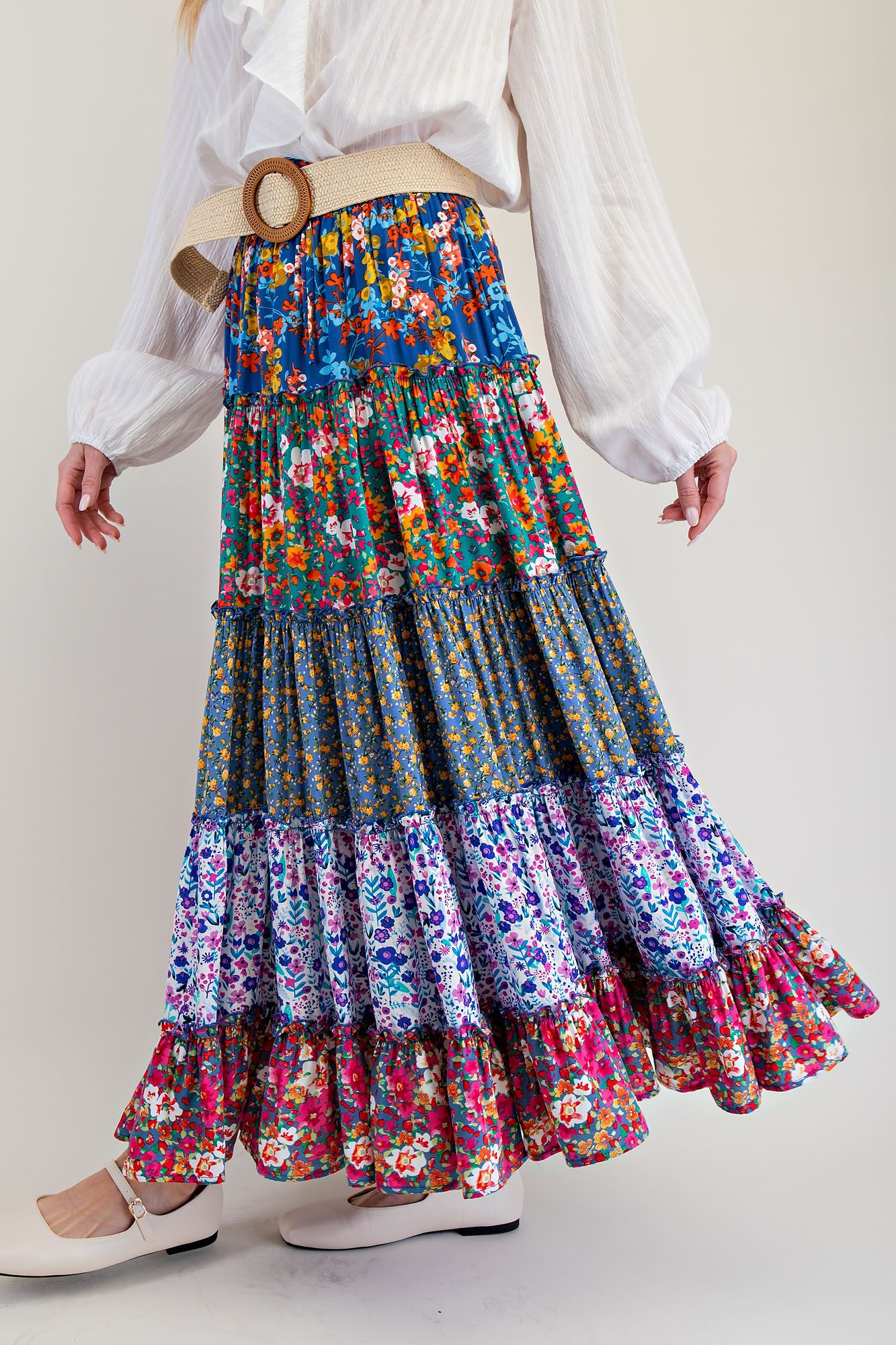 Printed Maxi Skirt (only curvy sizes)