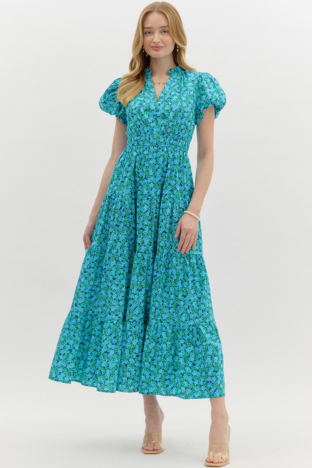 Blue Floral Dress