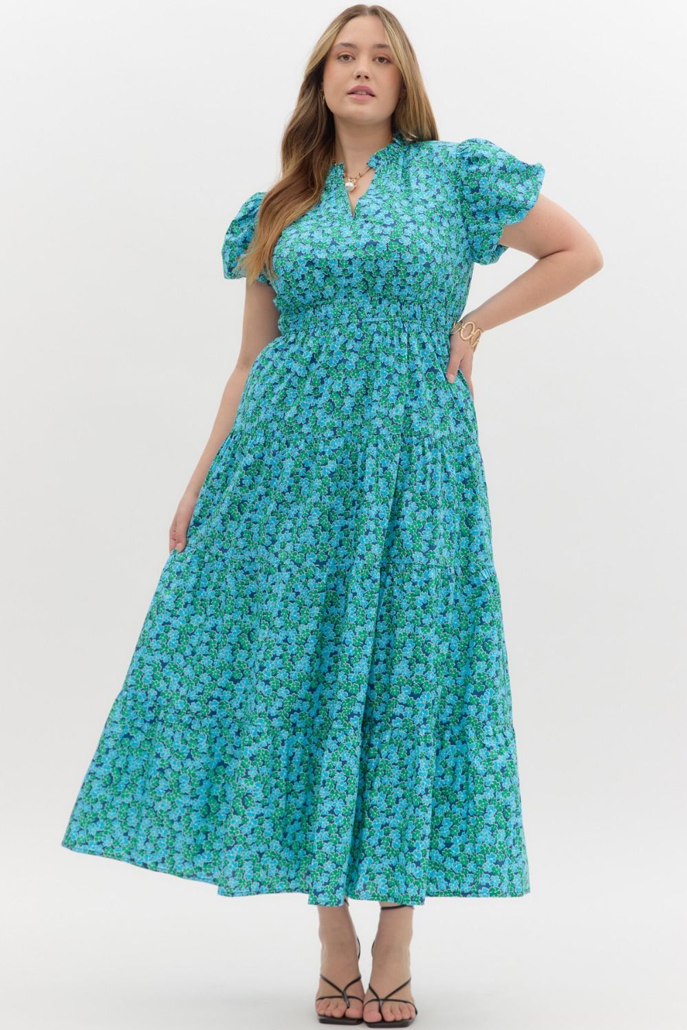 Blue Floral Dress