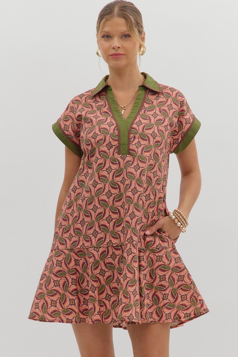 Terra Cotta Dress by Entro