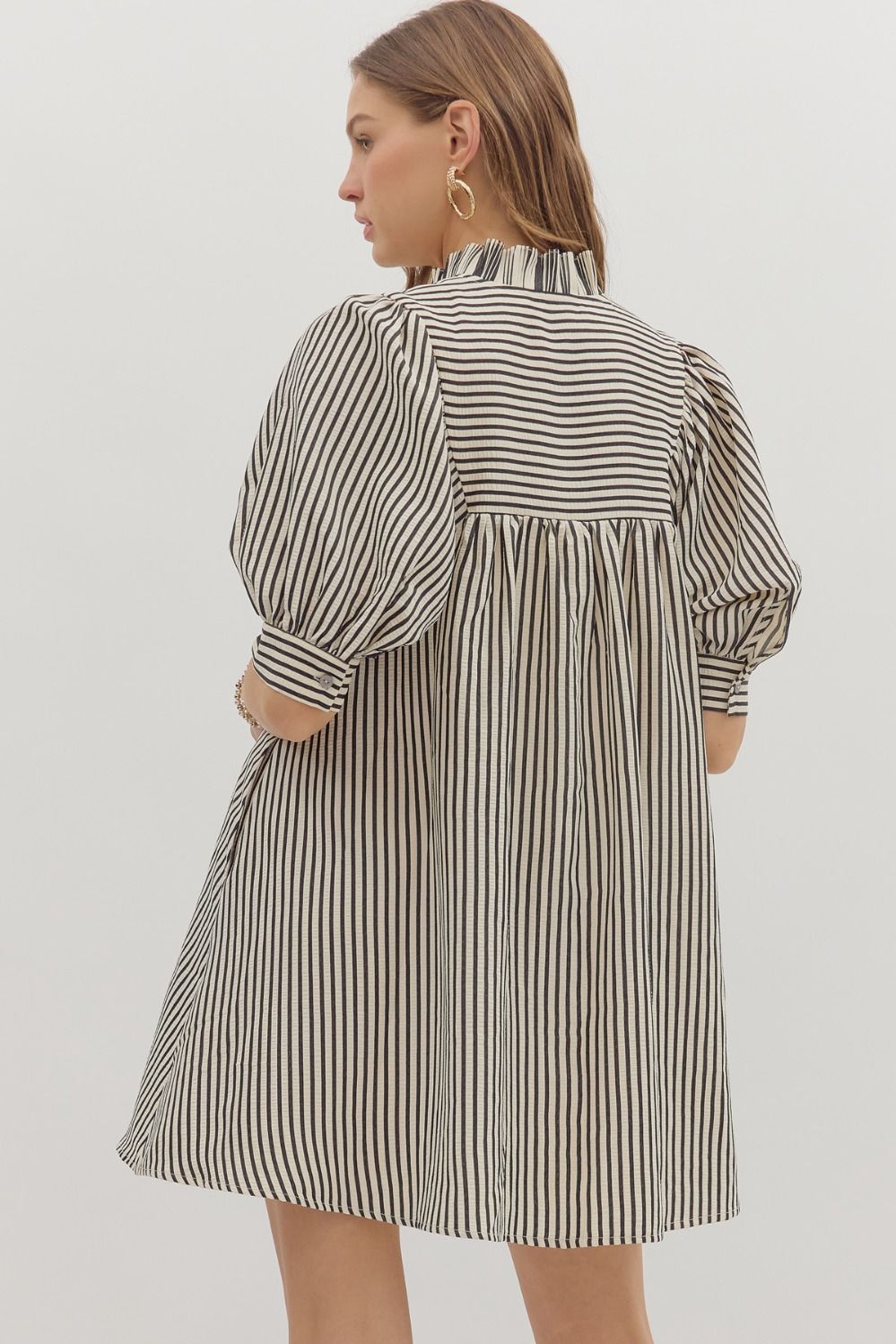 Black Striped Dress by Entro