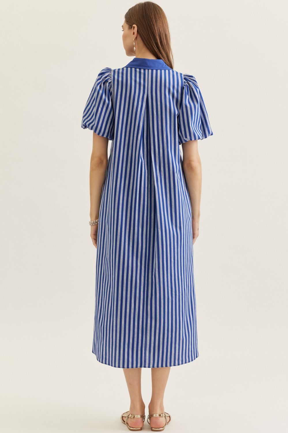 Blue Striped Entro Dress