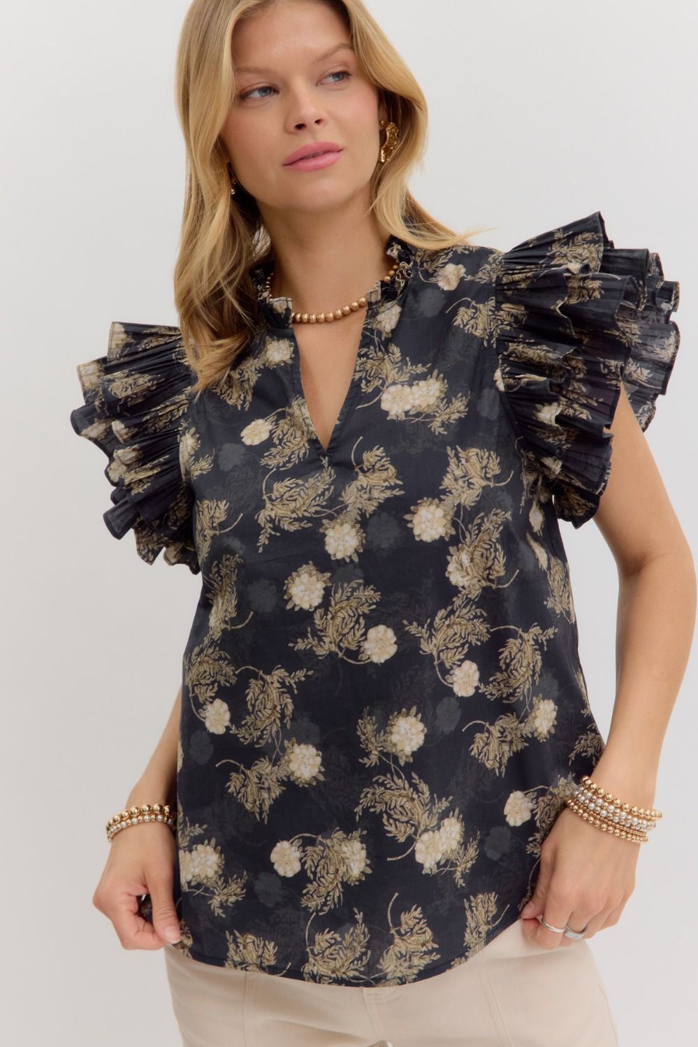 Vintage Navy Blouse by Entro