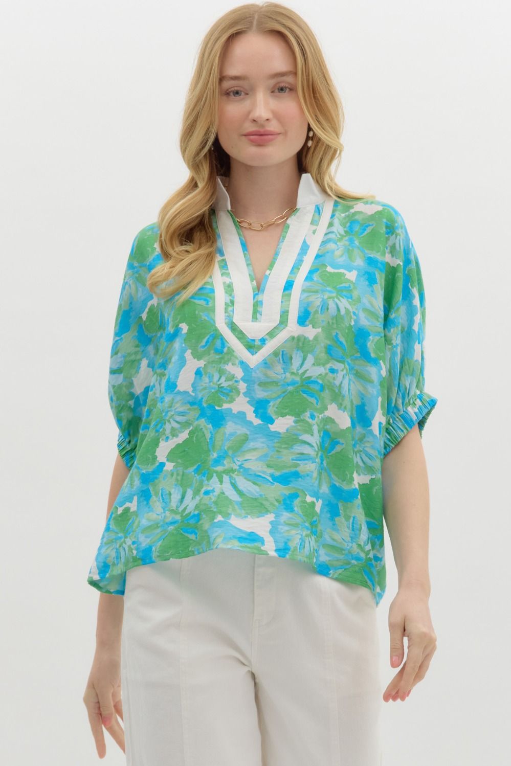 Green Aqua Blouse