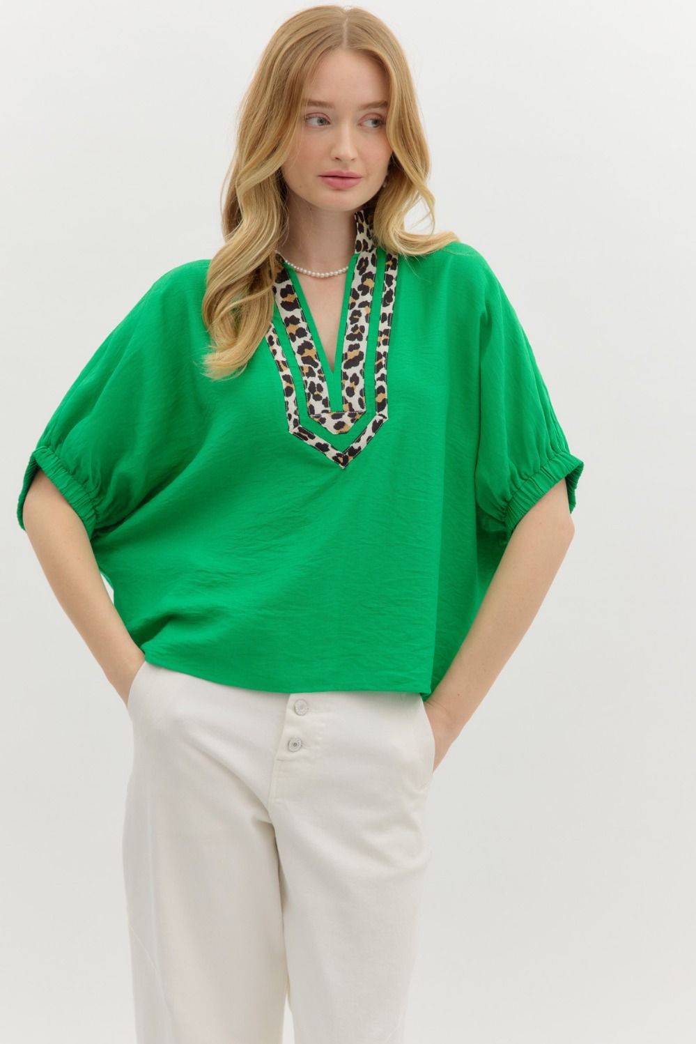 Green Exotic Blouse