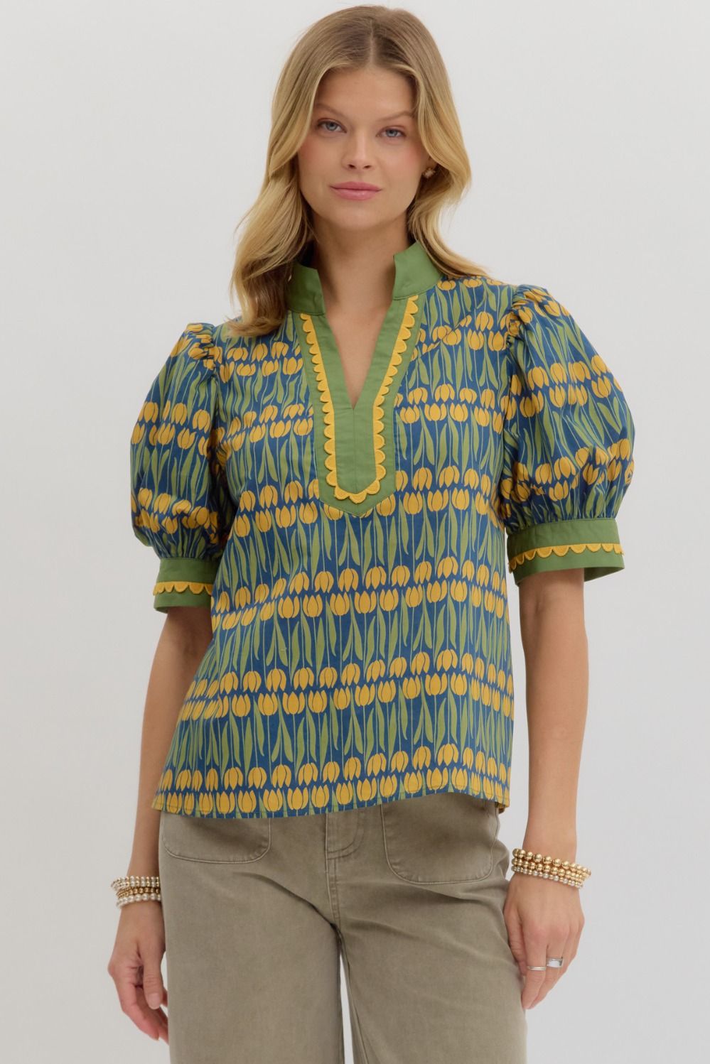 The Teal Deal Blouse by Entro