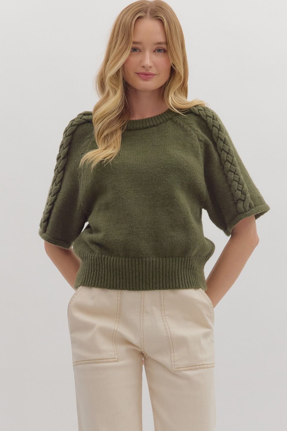 Olive Sweater by Entro