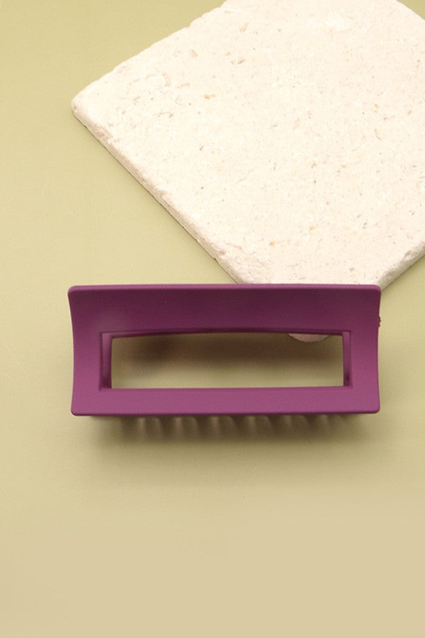 MATTE EXTRA LARGE RECTANGLE HAIR CLAW CLIPS