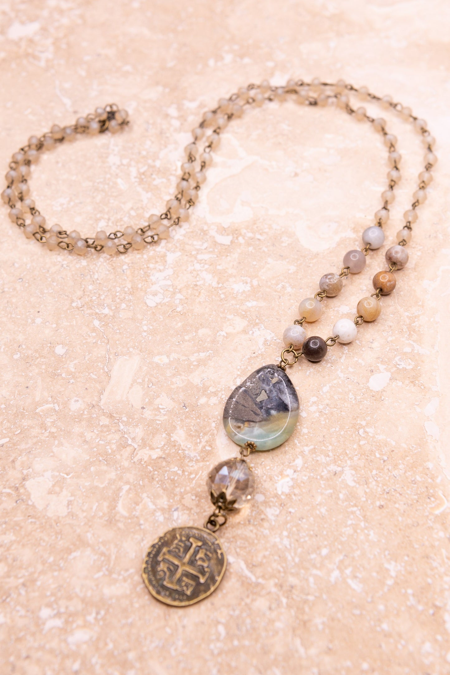 Alexis Necklace Bamboo Blush