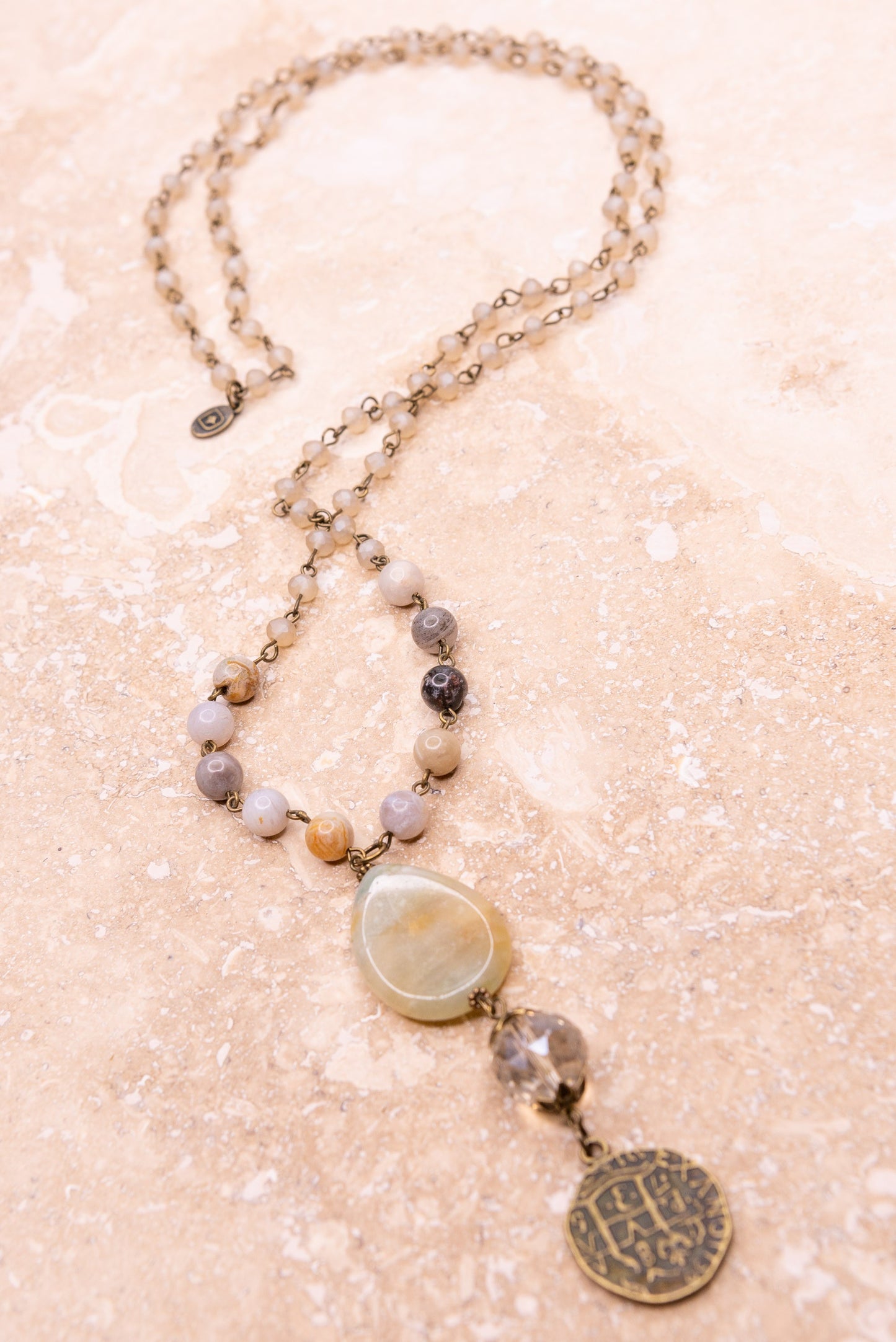 Alexis Necklace Bamboo Blush