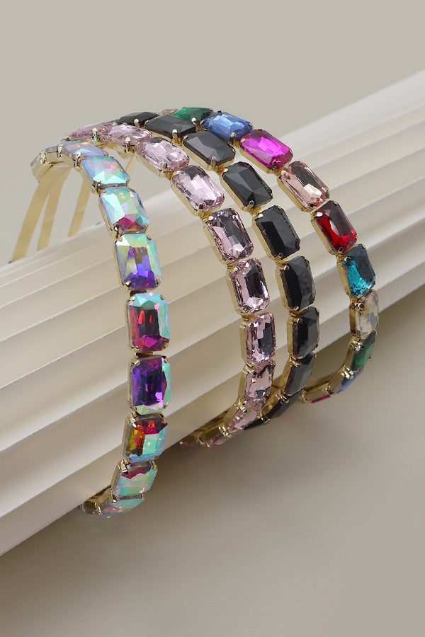 BAROQUE GLASS BEAD JEWELLED EMBELLISHED HAIR BANDS