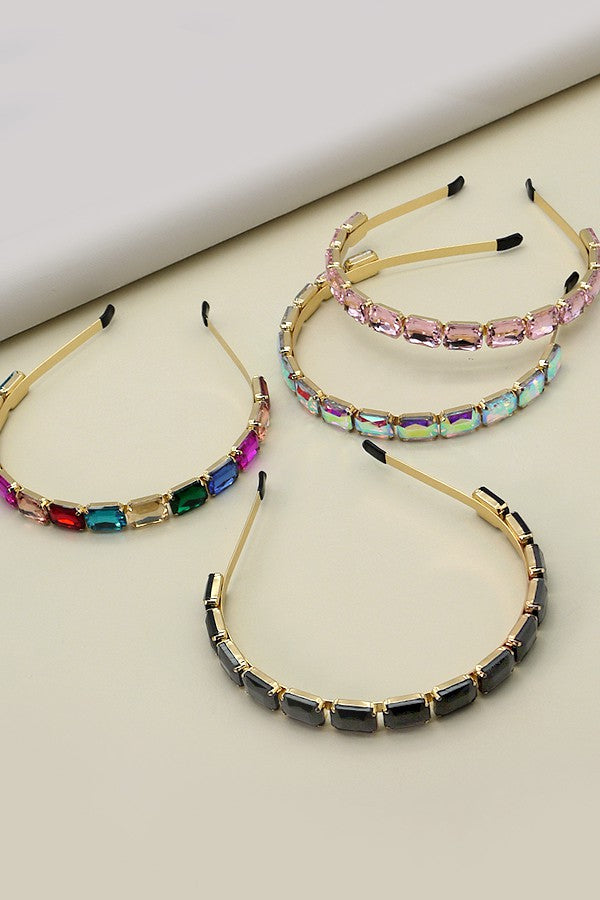 BAROQUE GLASS BEAD JEWELLED EMBELLISHED HAIR BANDS