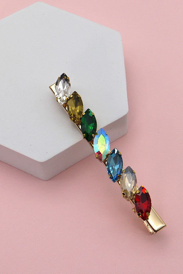 ACRYLIC BEAD HAIR DUCK CLIPS