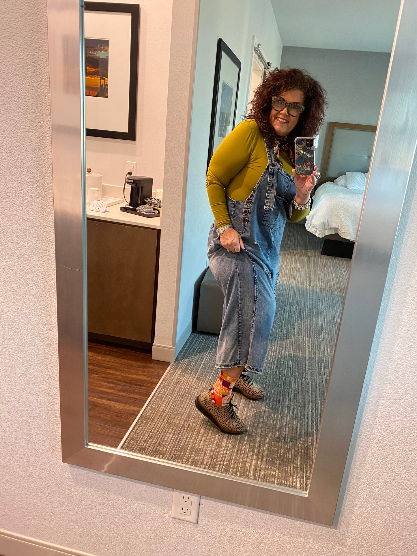 Grunge Denim Distressed Overalls